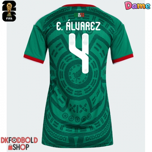Mexico Edson Alvarez #4 Hjemmebanetrøje Dame VM 2026 Kort ærmer